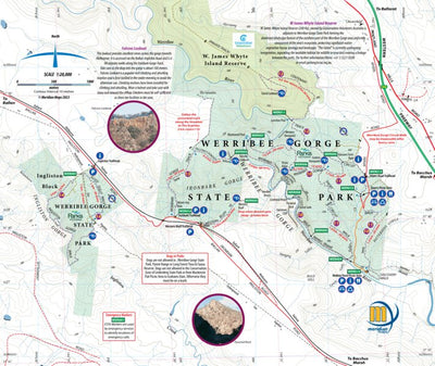 Meridian Maps Werribee Gorge Map 7th Edition digital map