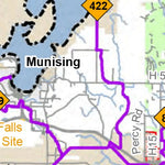 MI DNR Alger County Snowmobile Trails digital map