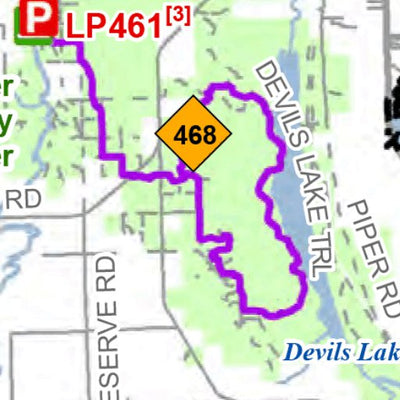 MI DNR Alpena County Snowmobile Trails digital map