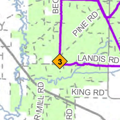 MI DNR Benzie County Snowmobile Trails digital map