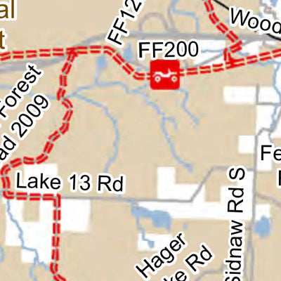 MI DNR Bergland To Sidnaw Route East digital map