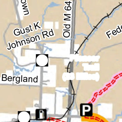 MI DNR Bergland To Sidnaw Route West digital map