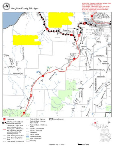 Bill Nicholls Route North Map by MI DNR | Avenza Maps