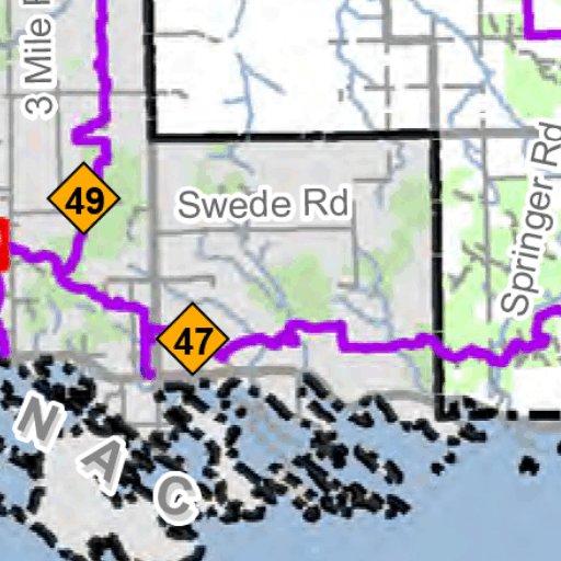 Chippewa County Snowmobile Trails Map by MI DNR Avenza Maps