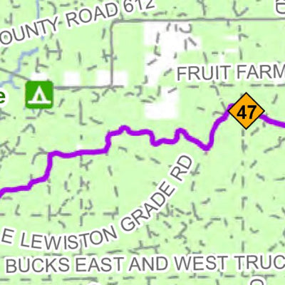 MI DNR Crawford County Snowmobile Trails digital map