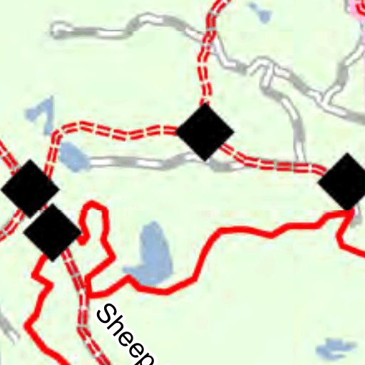 Drummond Island Trail And Route West Map by MI DNR Avenza Maps