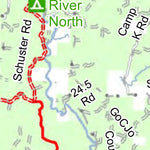 MI DNR Forest Islands Trail And Route digital map