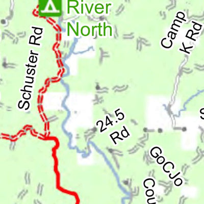 MI DNR Forest Islands Trail And Route digital map