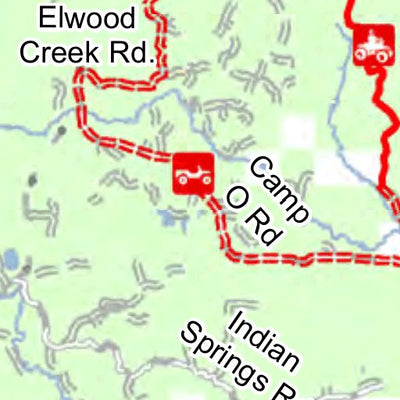 MI DNR Forest Islands Trail And Route digital map