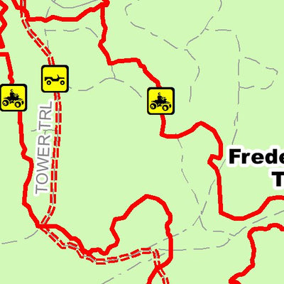 MI DNR Frederic Trail And Route North digital map