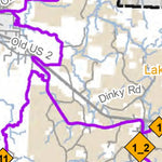 MI DNR Gogebic County Snowmobile Trails digital map