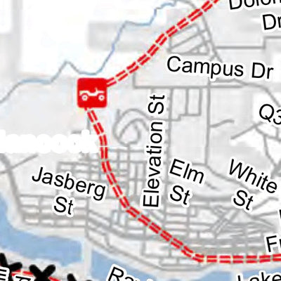 MI DNR Hancock To Calumet Route digital map