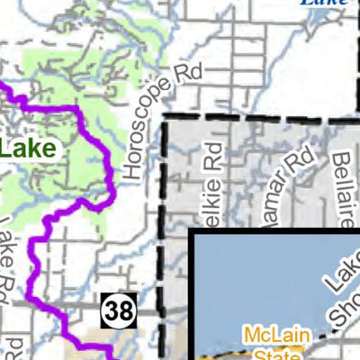 MI DNR Houghton County Snowmobile Trails digital map