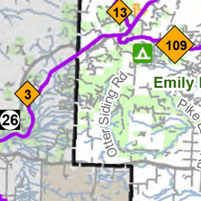 MI DNR Houghton County Snowmobile Trails digital map