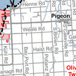 MI DNR Huron County Snowmobile Trails digital map