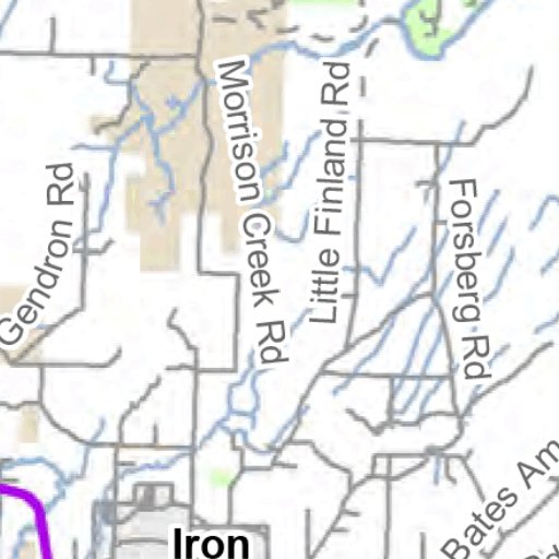 Iron County Snowmobile Trails Map by MI DNR Avenza Maps