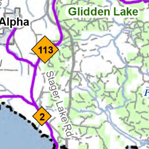 Iron County Snowmobile Trails Map by MI DNR Avenza Maps