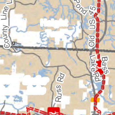 MI DNR Iron River To Marenisco Route East digital map