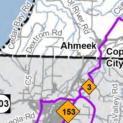 MI DNR Keweenaw County Snowmobile Trails digital map