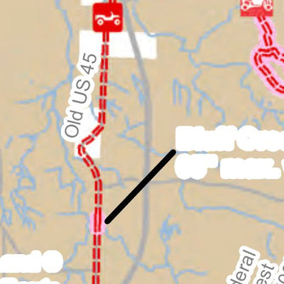 MI DNR Land O Lakes Route North digital map