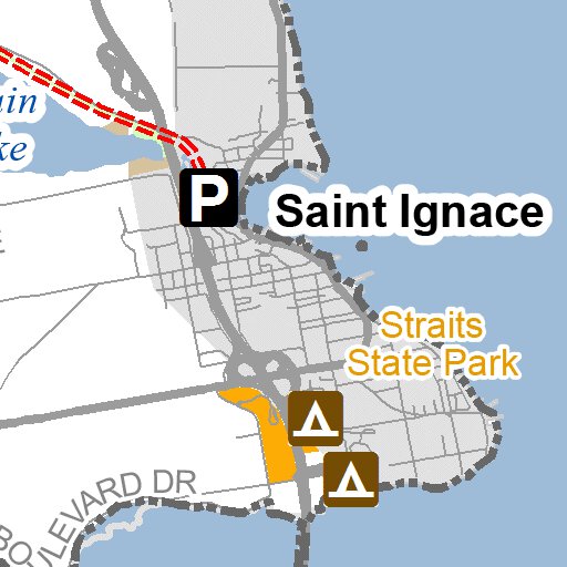 M Route South Map by MI DNR | Avenza Maps