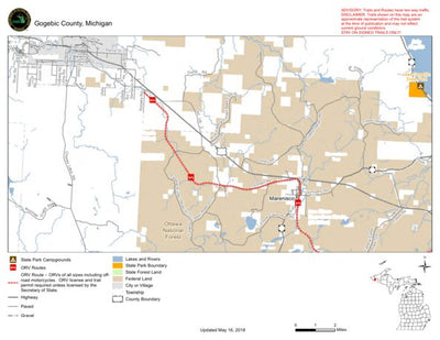 MI DNR Marenisco Korpela Road Route digital map