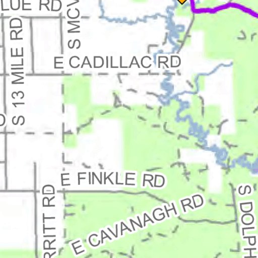 Missaukee County Snowmobile Trails Map by MI DNR Avenza Maps