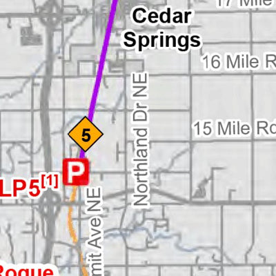 MI DNR Montcalm County Snowmobile Trails digital map