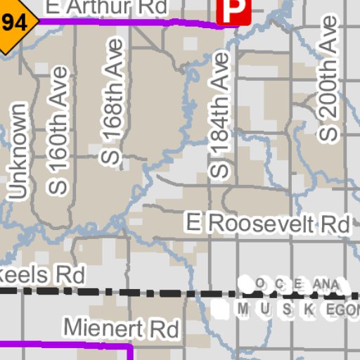 Newaygo County Snowmobile Trails Map By Mi Dnr Avenza Maps 2984