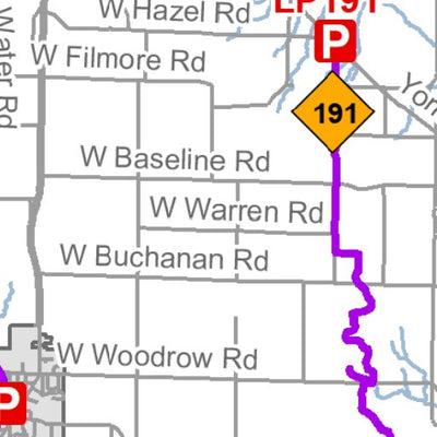 MI DNR Oceana County Snowmobile Trails digital map