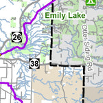 MI DNR Ontonagon County Snowmobile Trails digital map