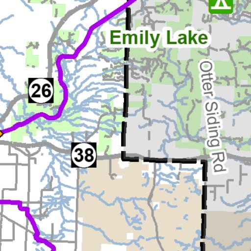 Ontonagon County Snowmobile Trails Map by MI DNR Avenza Maps