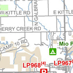 MI DNR Oscoda County Snowmobile Trails digital map