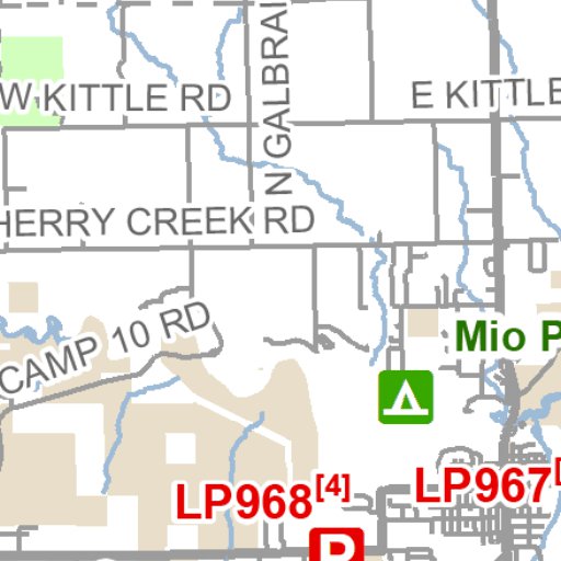Oscoda County Snowmobile Trails Map by MI DNR | Avenza Maps