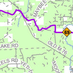 MI DNR Roscommon County Snowmobile Trails digital map
