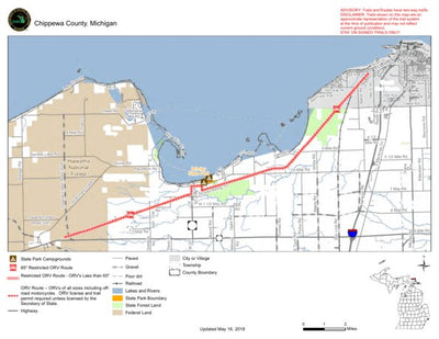 MI DNR Soo Raco Route digital map