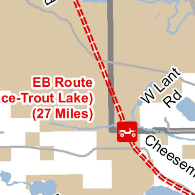 MI DNR St Ignace To Trout Lake Route South digital map