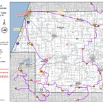 MI DNR Van Buren County Snowmobile Trails digital map