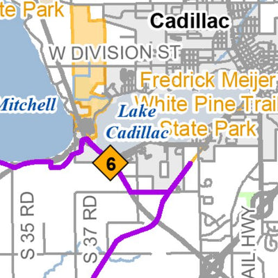 MI DNR Wexford County Snowmobile Trails digital map