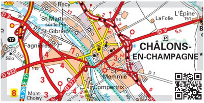 Michelin France Nord-Est 2022 Inset Châlons-en-Champagne bundle exclusive