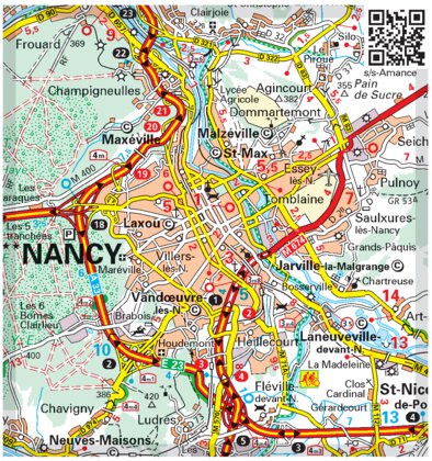 Michelin France Nord-Est 2023 Inset Nancy bundle exclusive