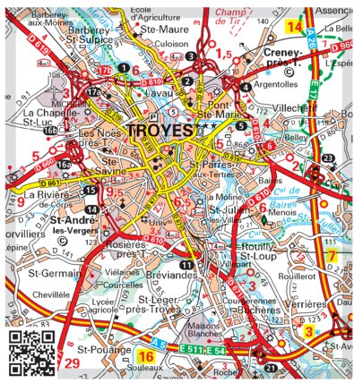 Michelin France Nord-Est 2024 Inset Troyes bundle exclusive