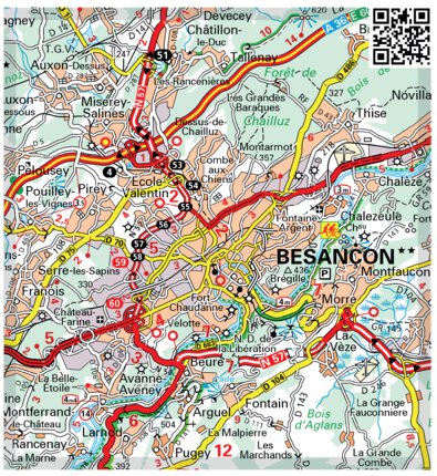 Michelin France Sud-Est 2023 Inset Besançon bundle exclusive