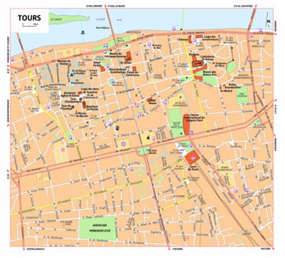 Michelin Michelin Tours, France Tourist Map bundle exclusive