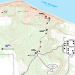 MichiganTrailMaps.com Empire Bluff Trail - Sleeping Bear Dunes digital map