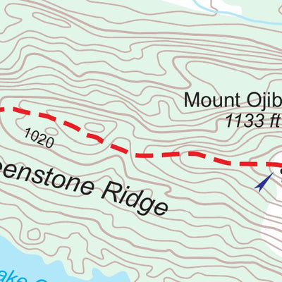 MichiganTrailMaps.com Greenstone Ridge Trail-2-Isle Royale digital map