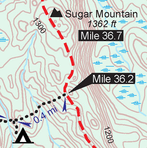 MichiganTrailMaps.com Greenstone Ridge Trail-6-Isle Royale digital map