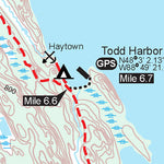 MichiganTrailMaps.com Minong Ridge Trail -1-Isle Royale digital map