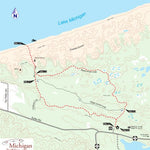 MichiganTrailMaps.com Old Indian Trail - Sleeping Bear Dunes digital map