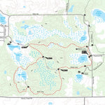 MichiganTrailMaps.com White Loop - Bald Mountain digital map